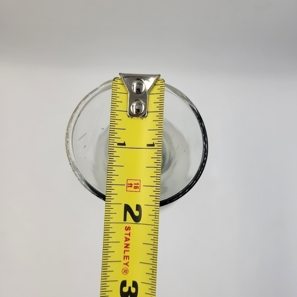 Vintage Etched Clear Floral Vase - Picture 4 of 5